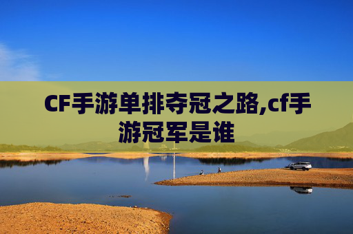 CF手游单排夺冠之路,cf手游冠军是谁