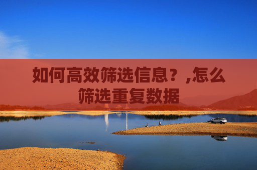 如何高效筛选信息？,怎么筛选重复数据