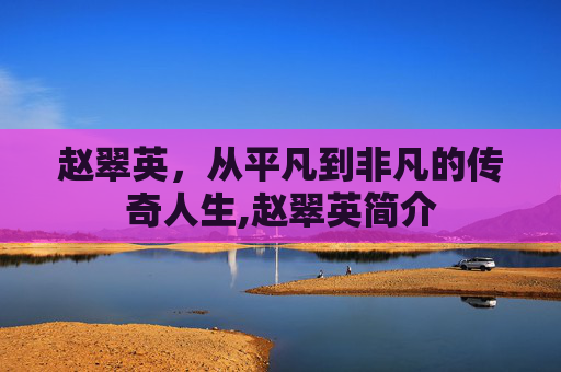 赵翠英，从平凡到非凡的传奇人生,赵翠英简介