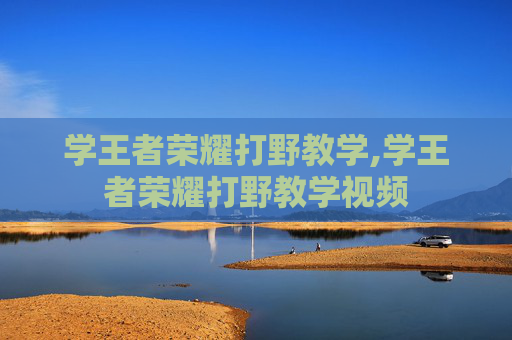 学王者荣耀打野教学,学王者荣耀打野教学视频