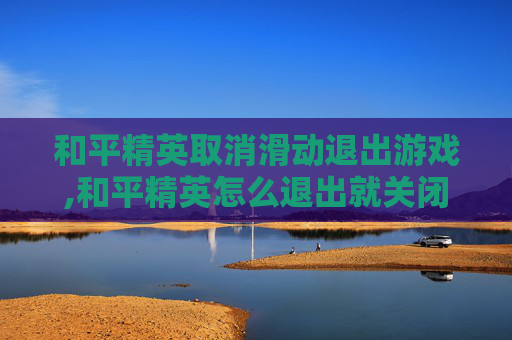 和平精英取消滑动退出游戏,和平精英怎么退出就关闭这个页面