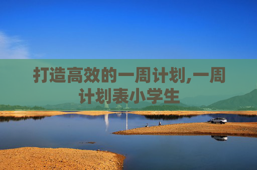 打造高效的一周计划,一周计划表小学生