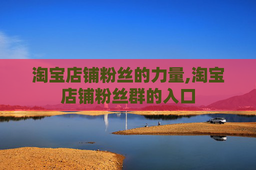 淘宝店铺粉丝的力量,淘宝店铺粉丝群的入口