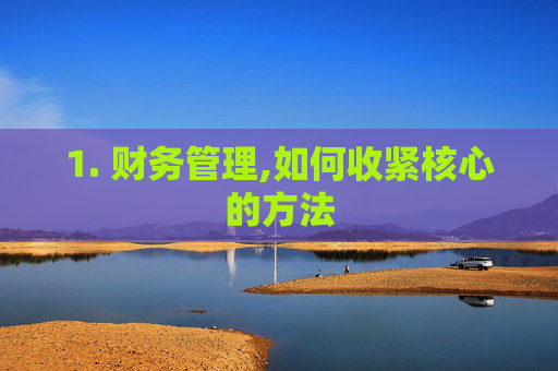 1. 财务管理,如何收紧核心的方法