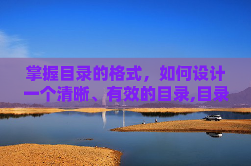 掌握目录的格式，如何设计一个清晰、有效的目录,目录的格式怎么设置