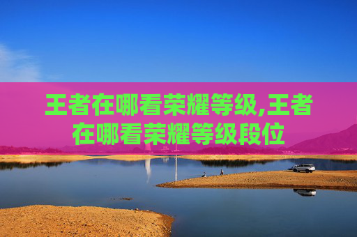 王者在哪看荣耀等级,王者在哪看荣耀等级段位