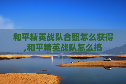 和平精英战队合照怎么获得,和平精英战队怎么搞
