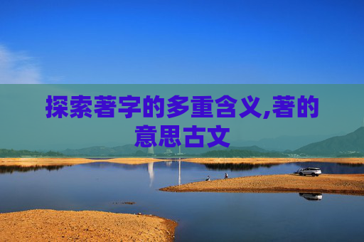 探索著字的多重含义,著的意思古文